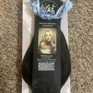 Real Human hair 24” clip in extensions. Natural black ready to style. 180 gr